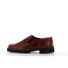 mocassin en cuir marron
